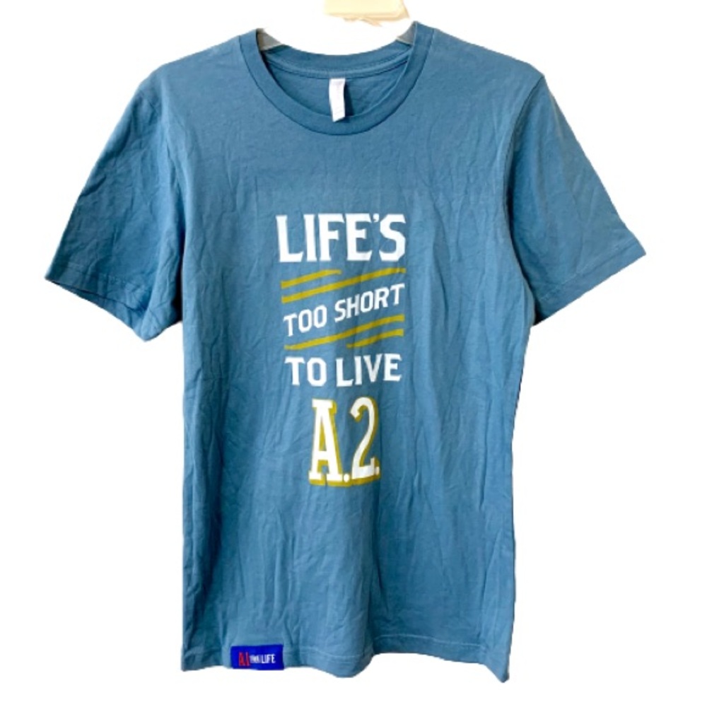 Bella Canvas Ann Arbor "Life’s Too Short To Live A.2." Graphic Tee-Small